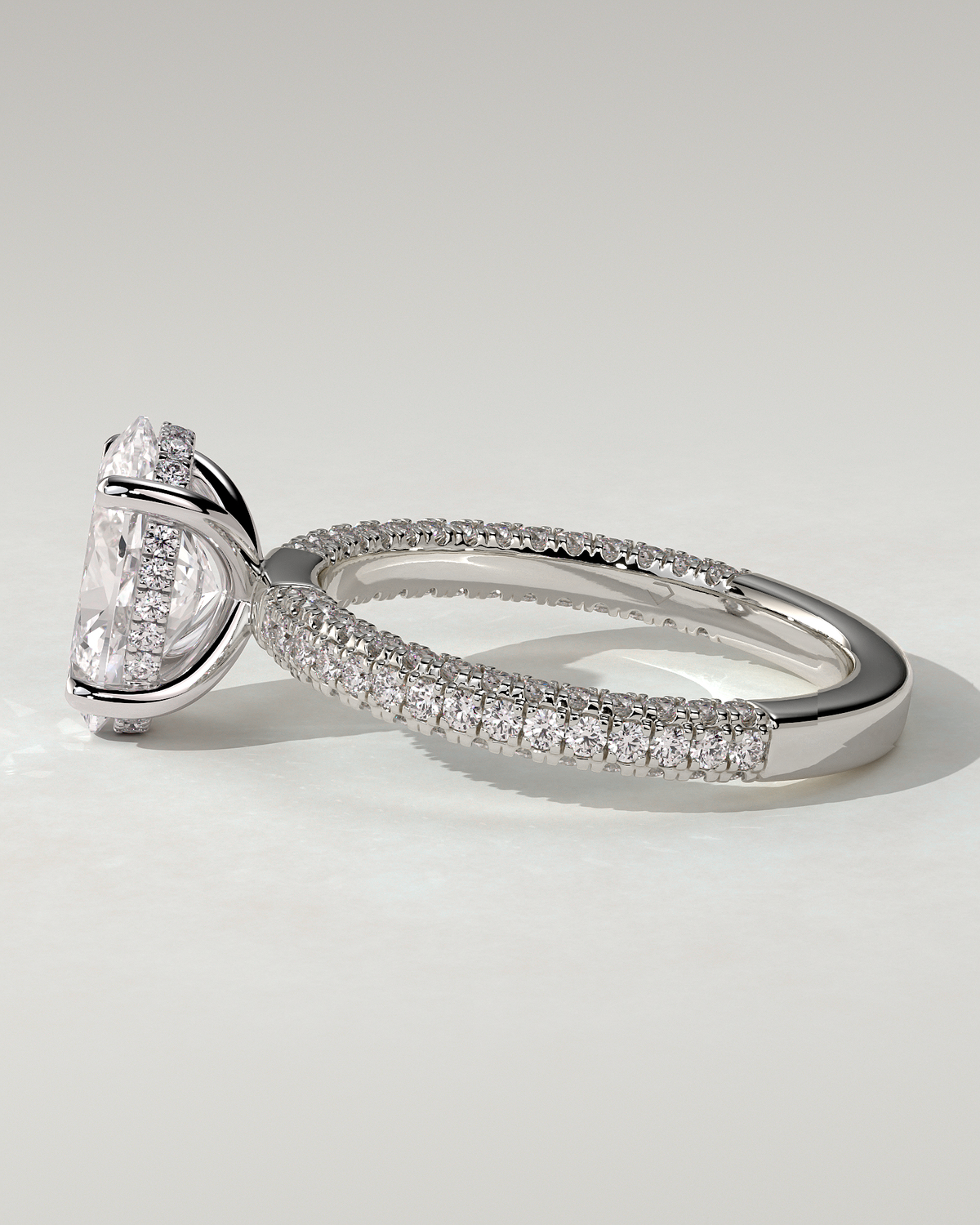 Penelope Solitaire Oval Ring