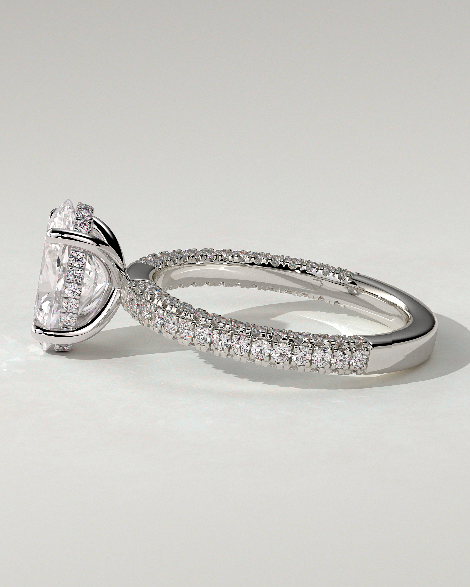 Penelope Solitaire Oval Ring