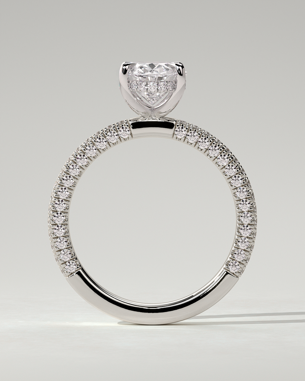 Penelope Solitaire Oval Ring