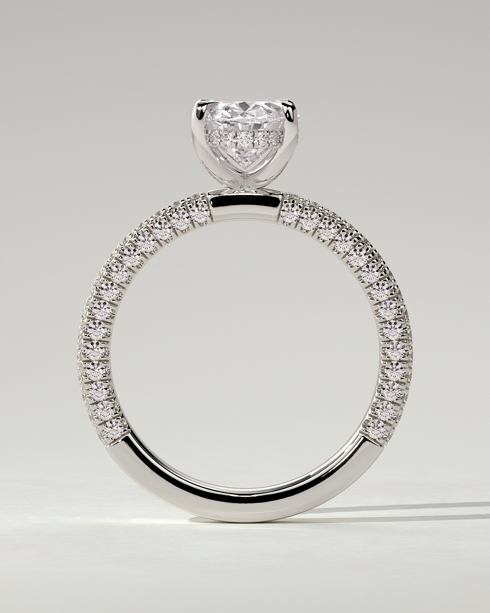 Penelope Solitaire Oval Ring