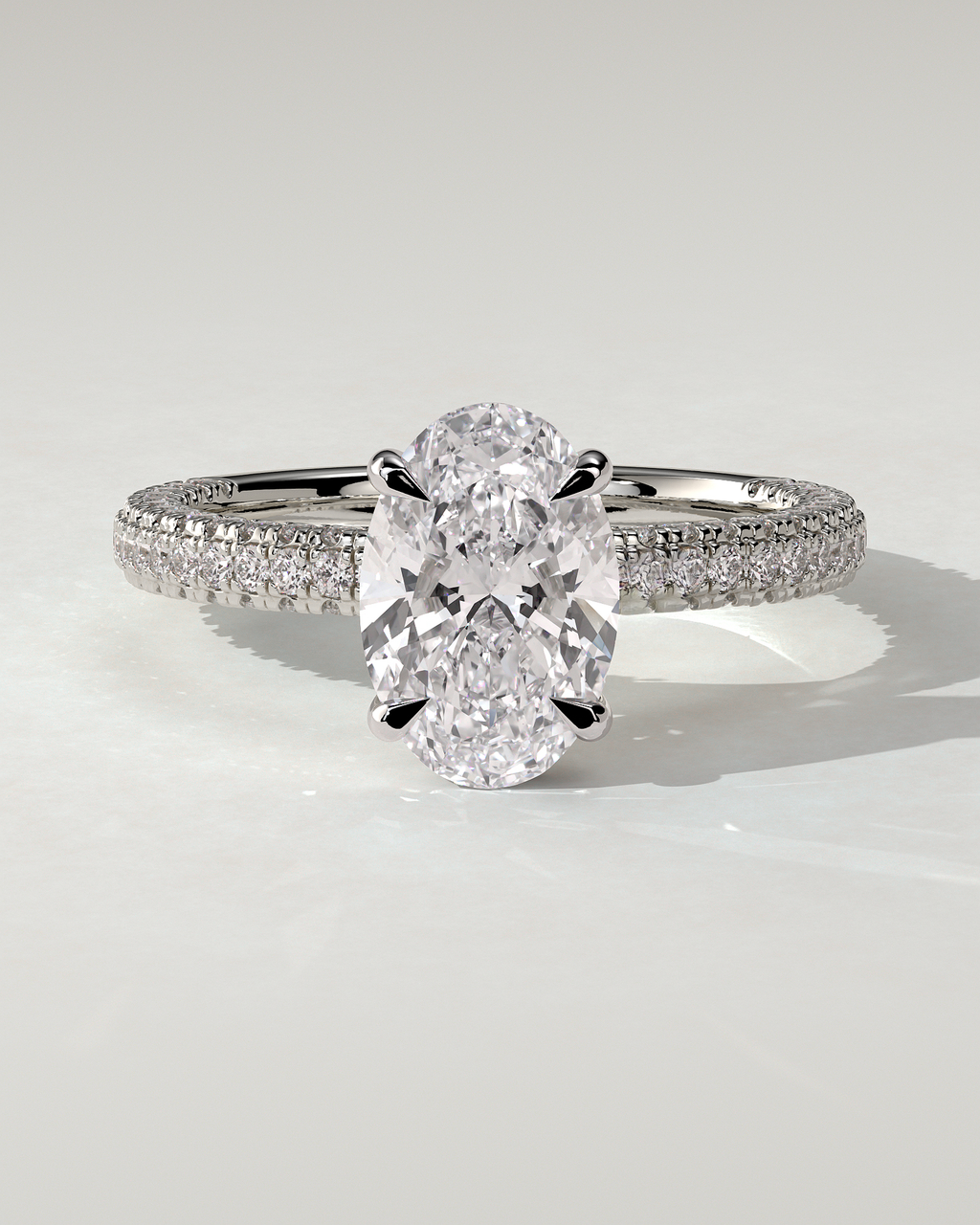 Penelope Solitaire Oval Ring