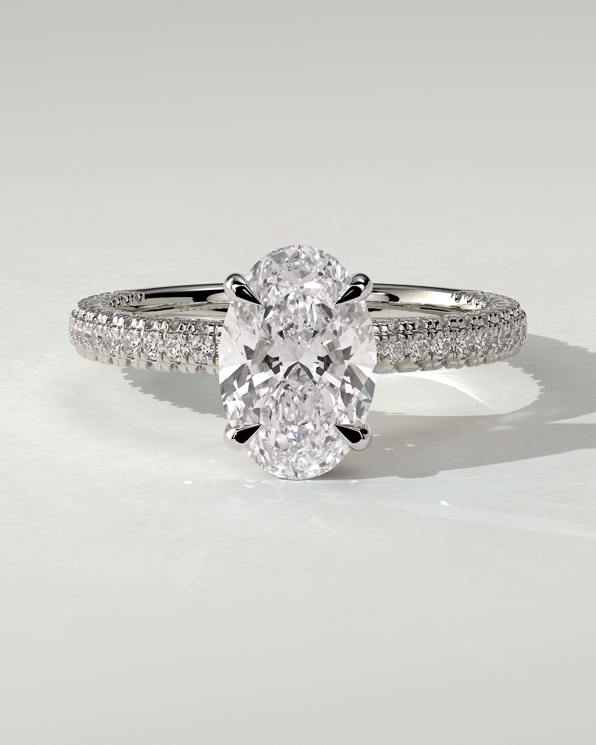 Penelope Solitaire Oval Ring