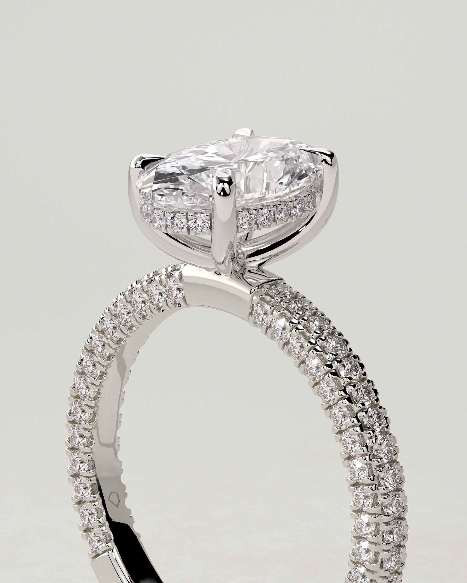 Penelope Solitaire Oval Ring