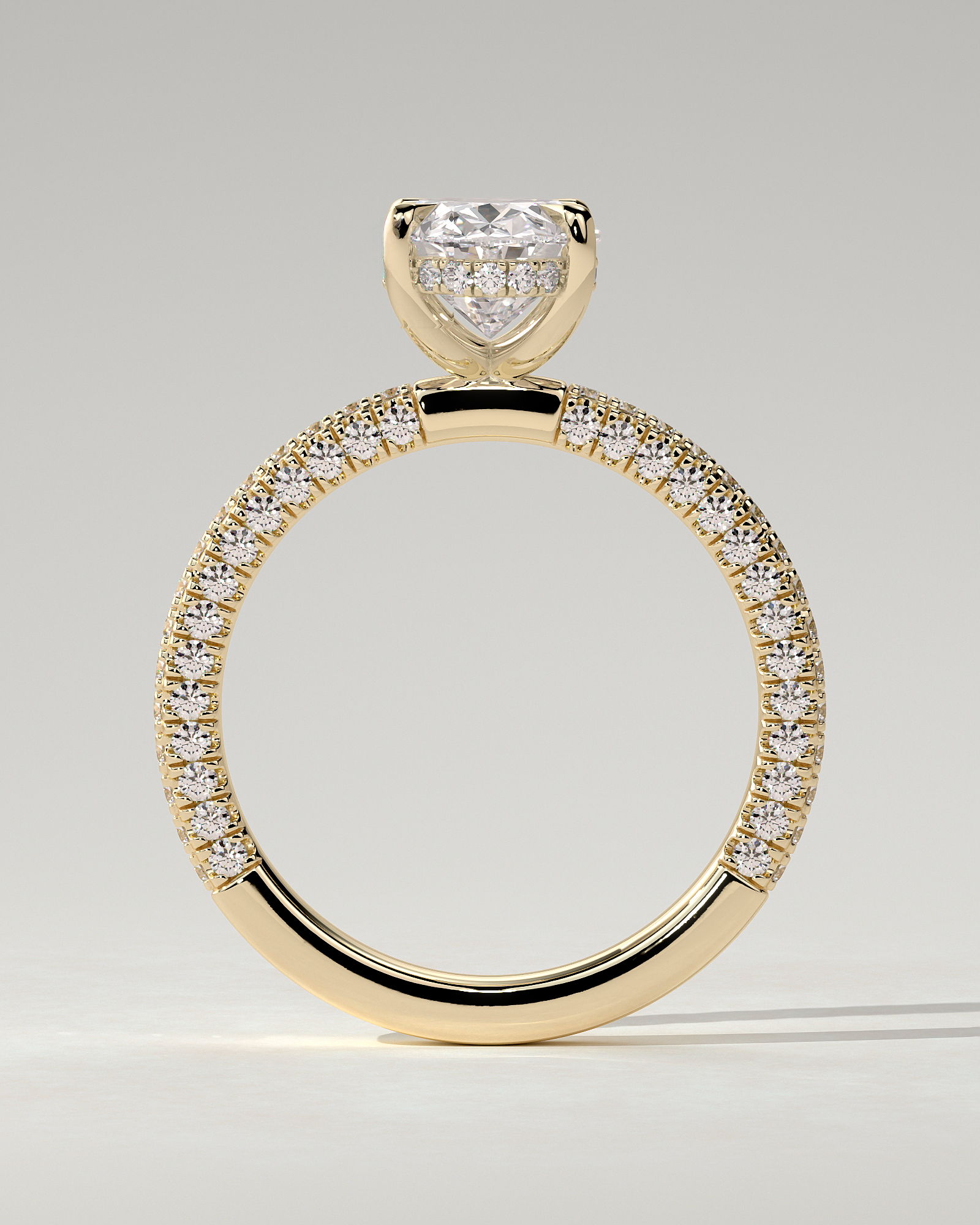 Penelope Solitaire Oval Ring
