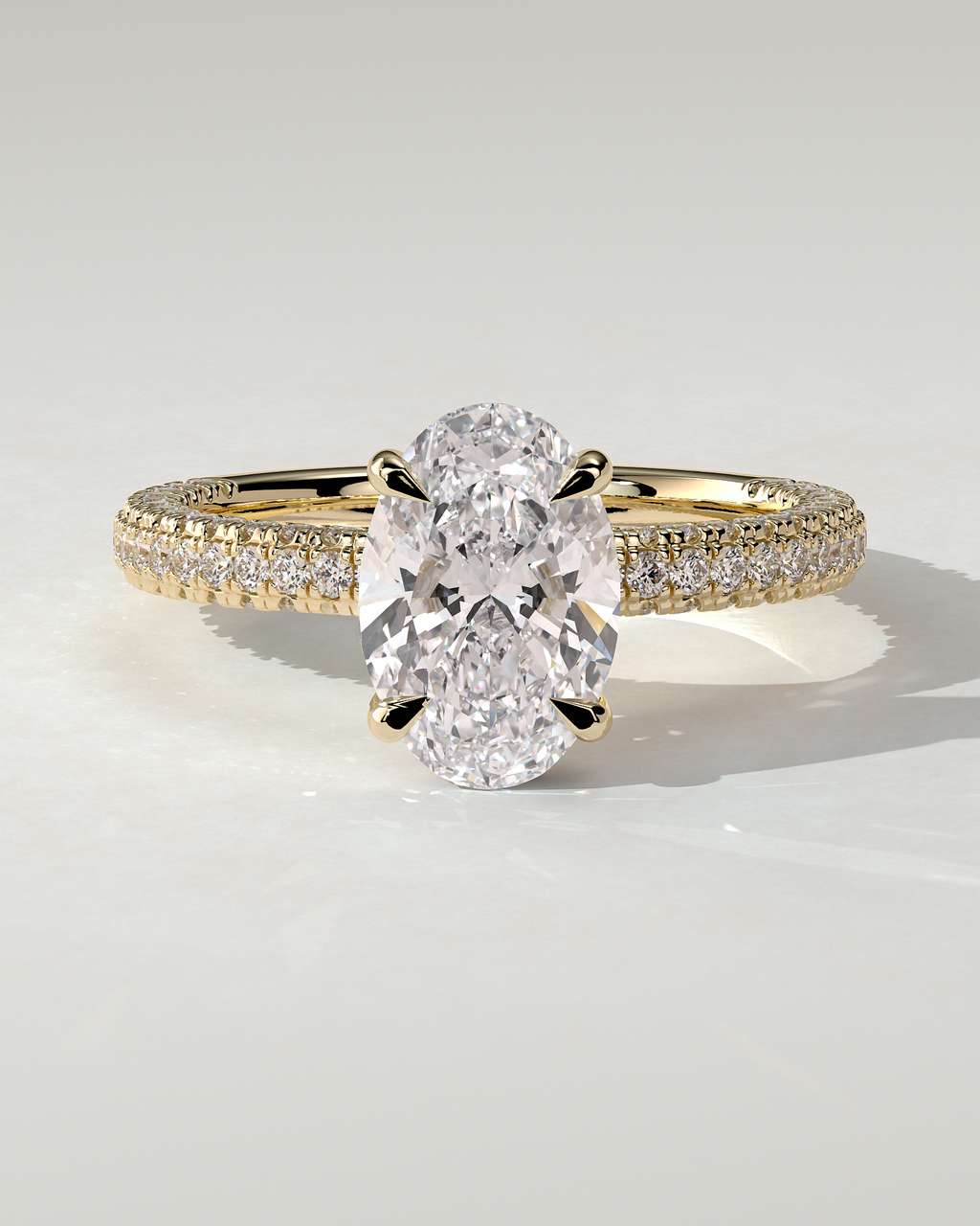 Penelope Solitaire Oval Ring