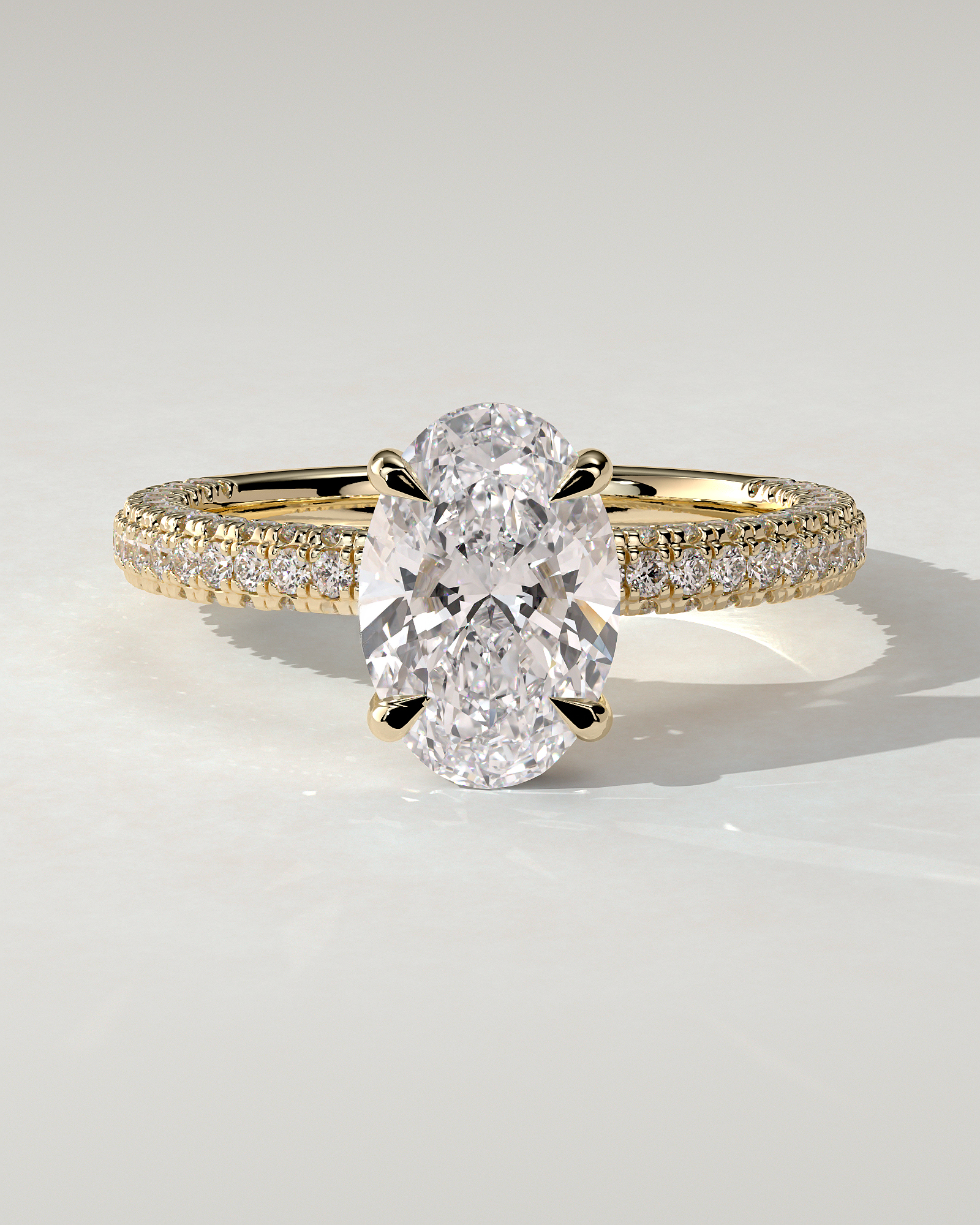 Penelope Solitaire Oval Ring