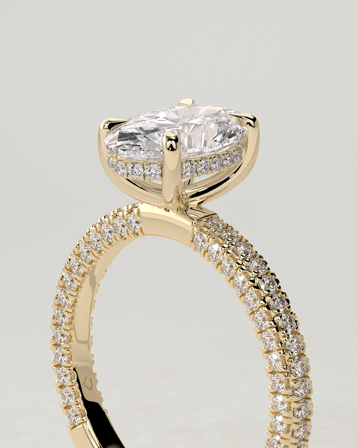 Penelope Solitaire Oval Ring