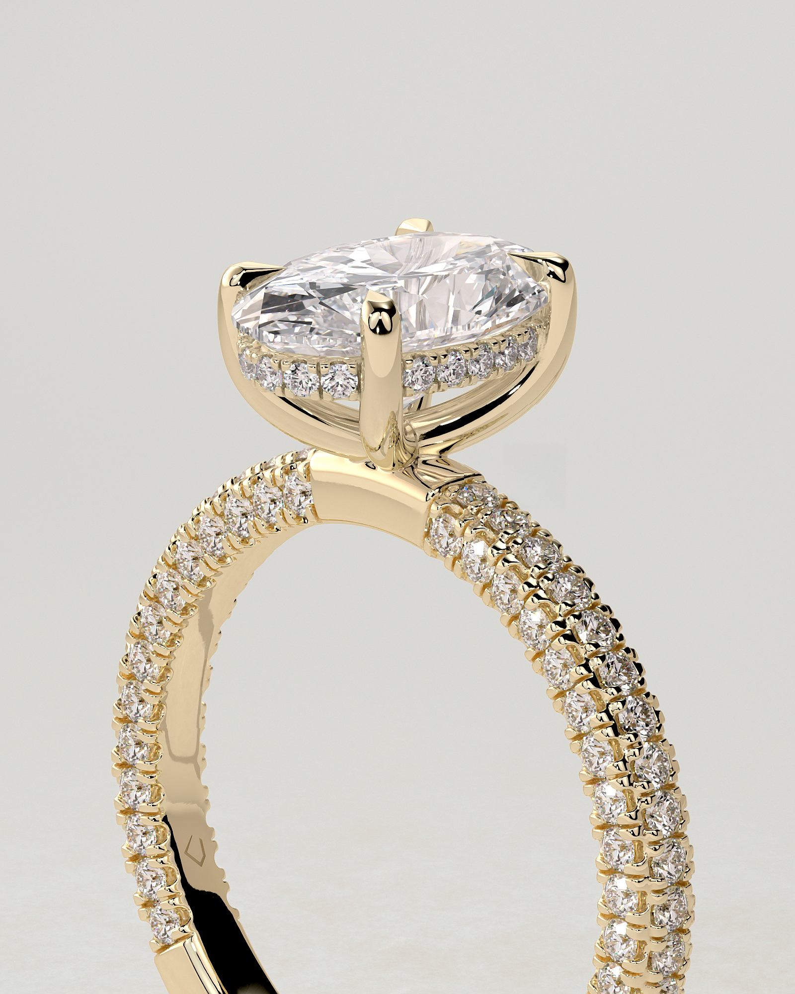 Penelope Solitaire Oval Ring