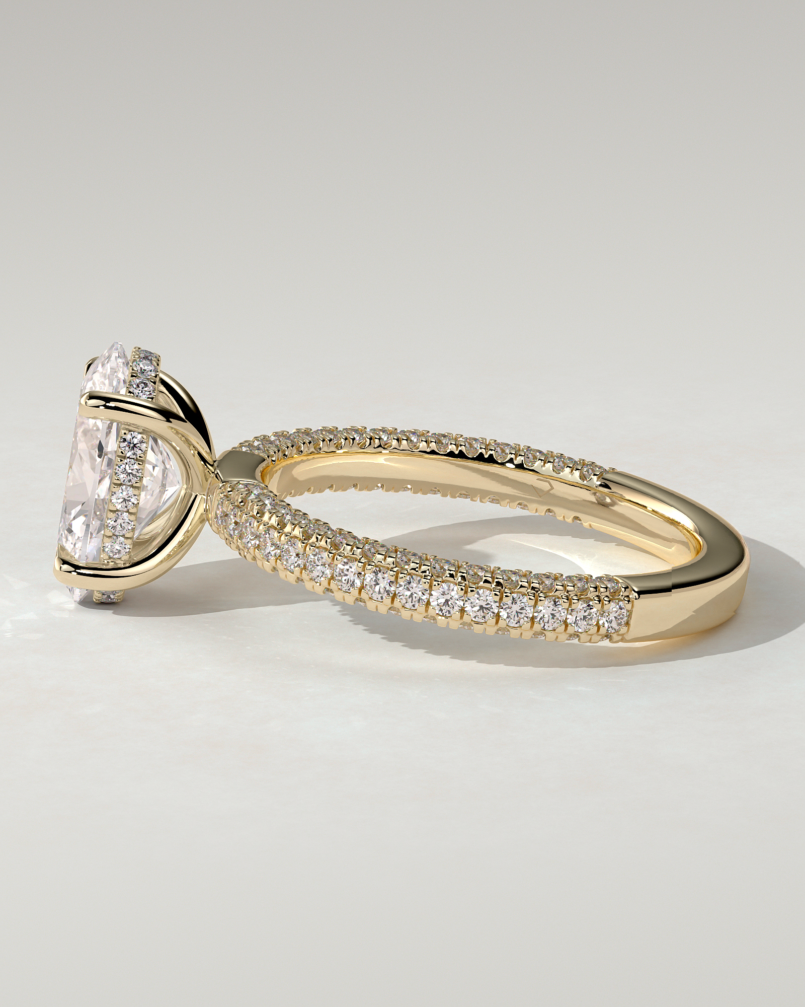 Penelope Solitaire Oval Ring