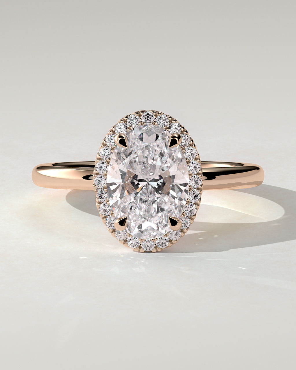 Phoebe Halo Oval Ring