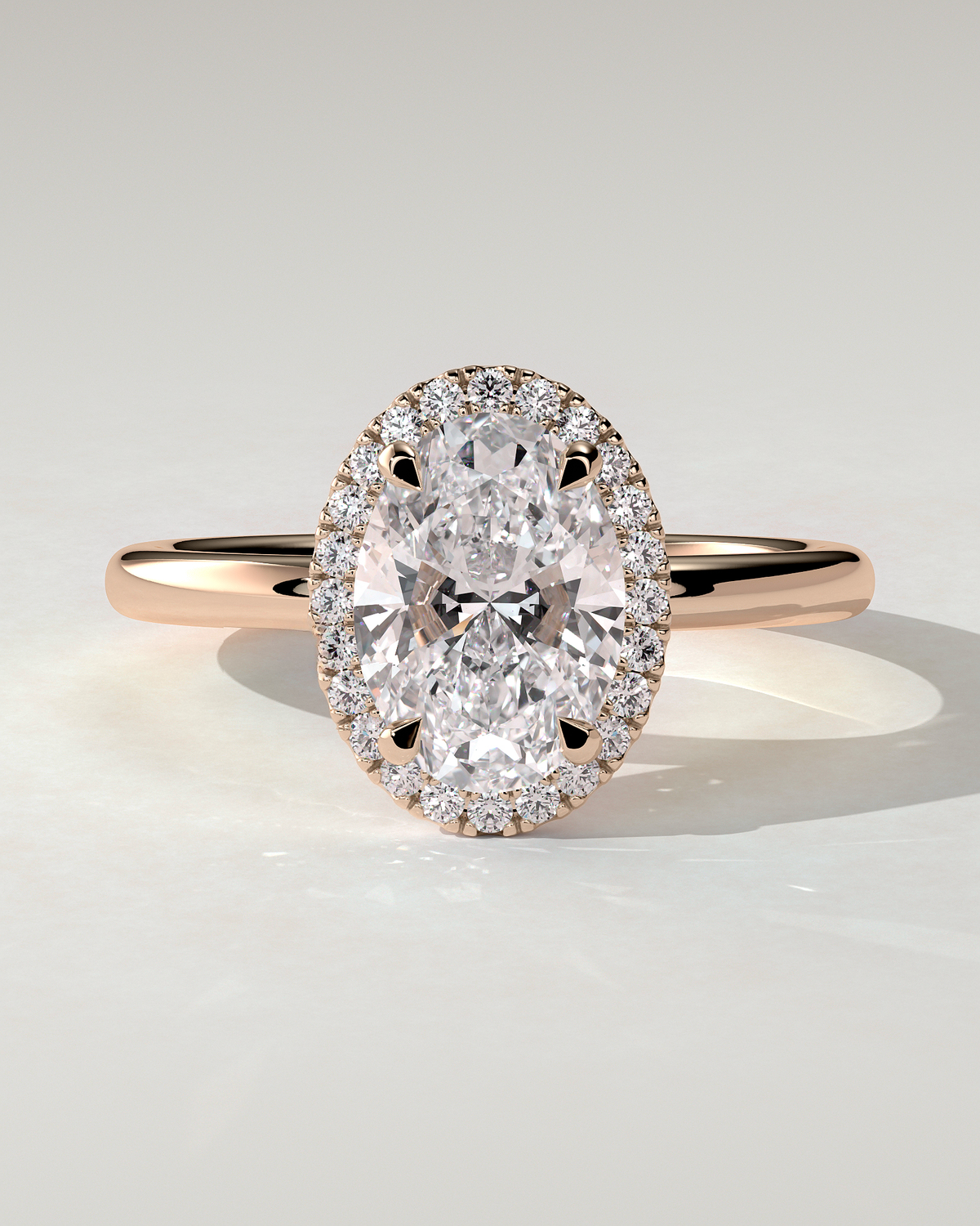 Phoebe Halo Oval Ring