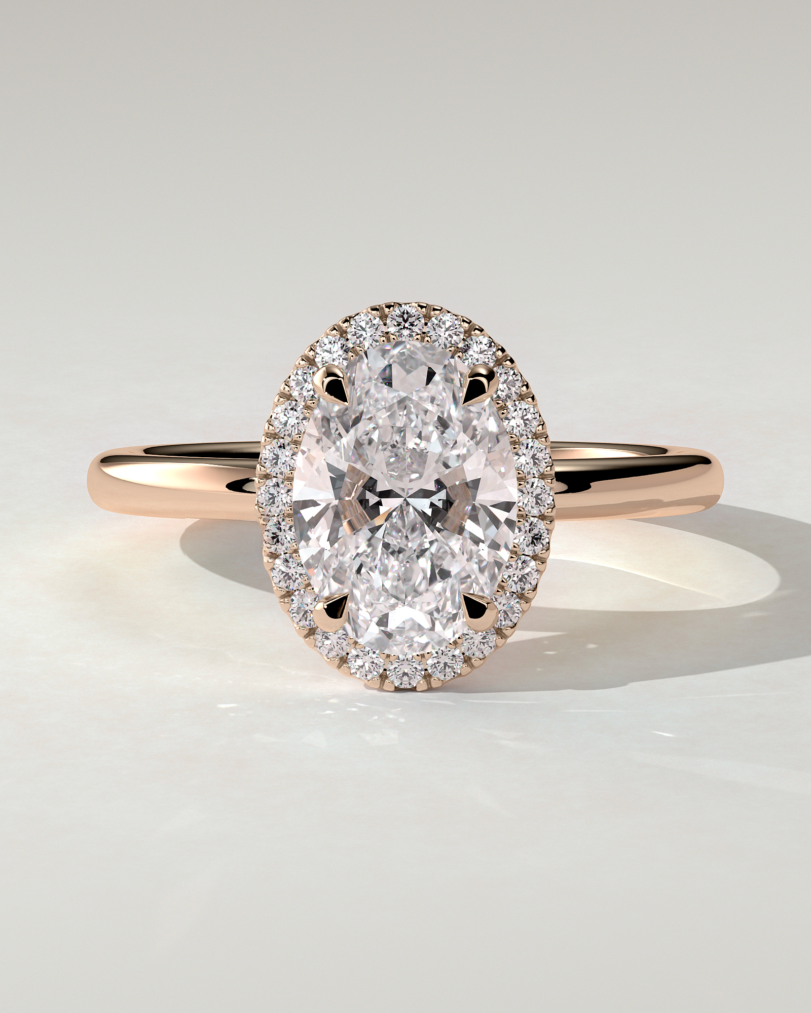 Phoebe Halo Oval Ring