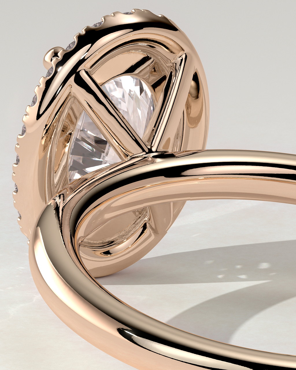 Phoebe Halo Oval Ring