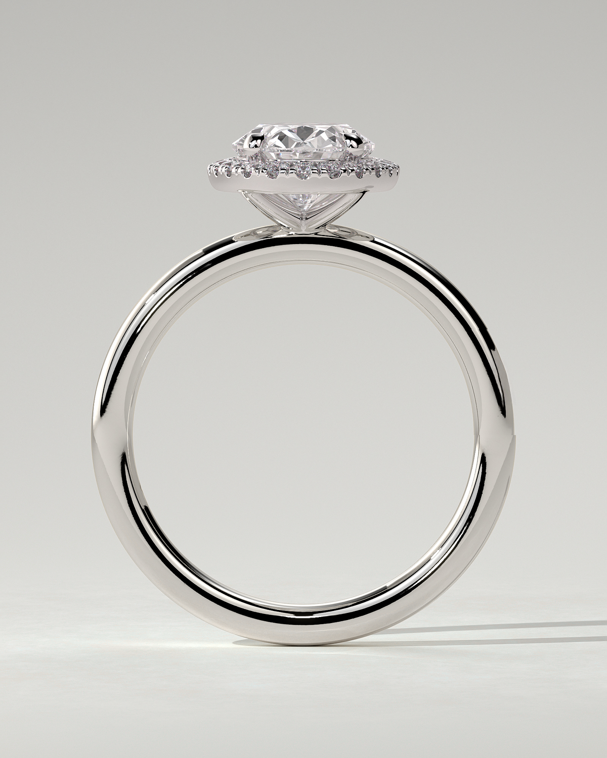Phoebe Halo Oval Ring