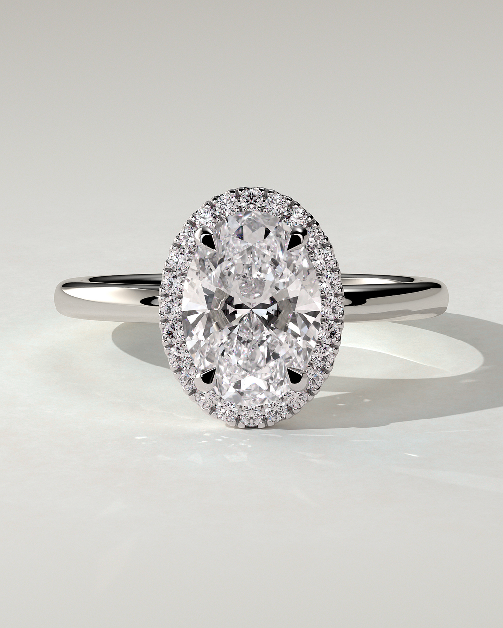 Phoebe Halo Oval Ring