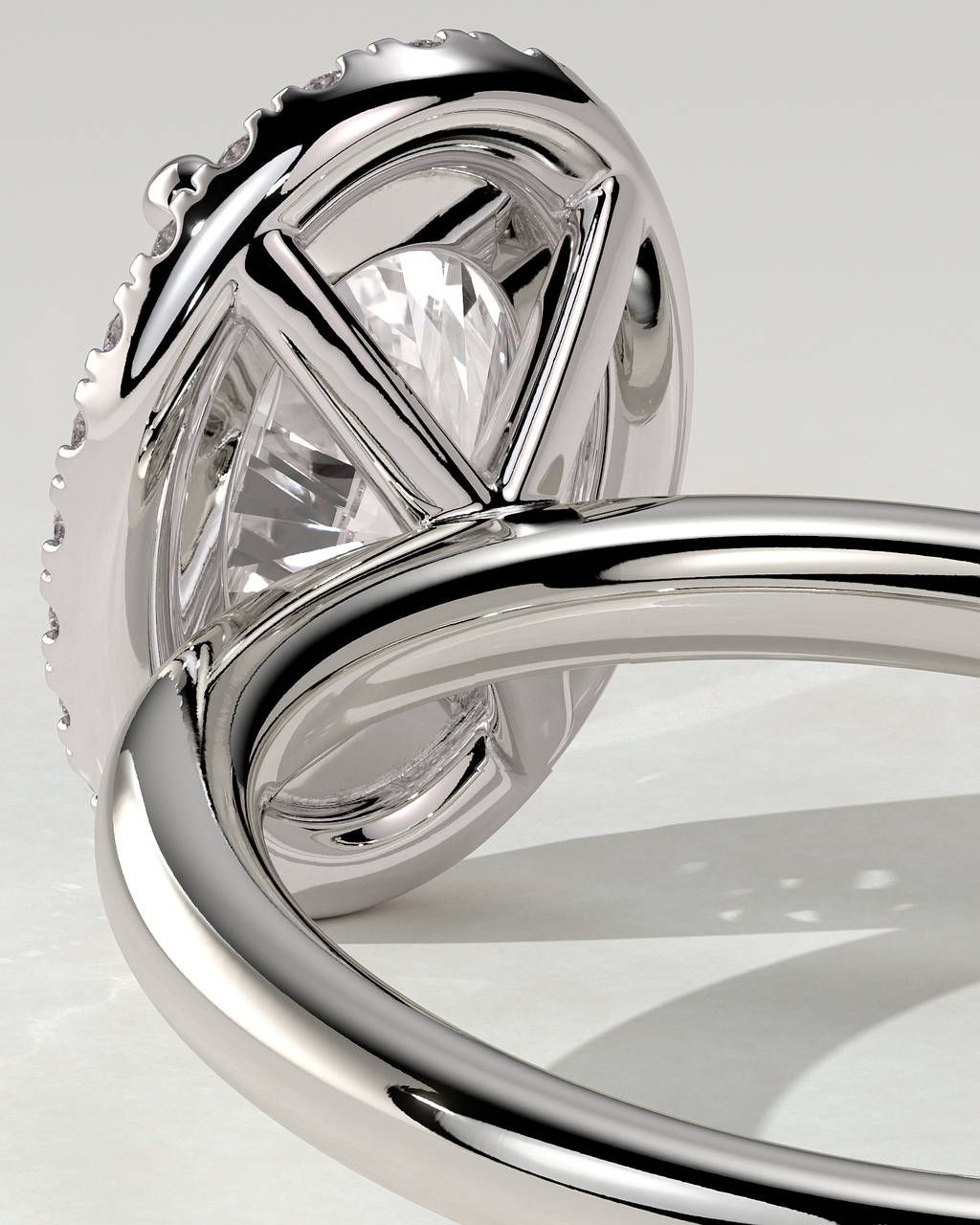 Phoebe Halo Oval Ring