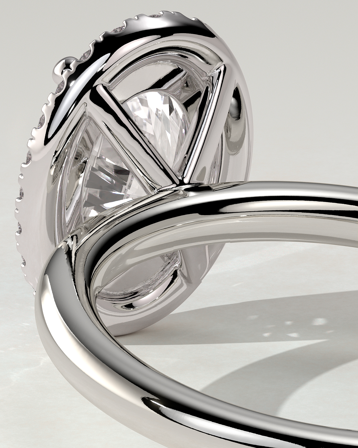 Phoebe Halo Oval Ring