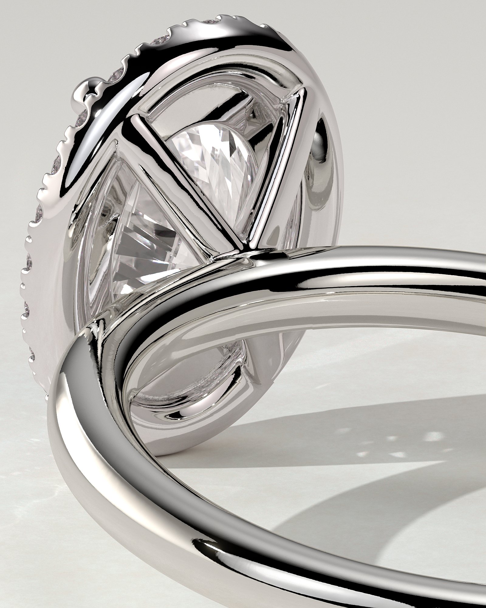 Phoebe Halo Oval Ring