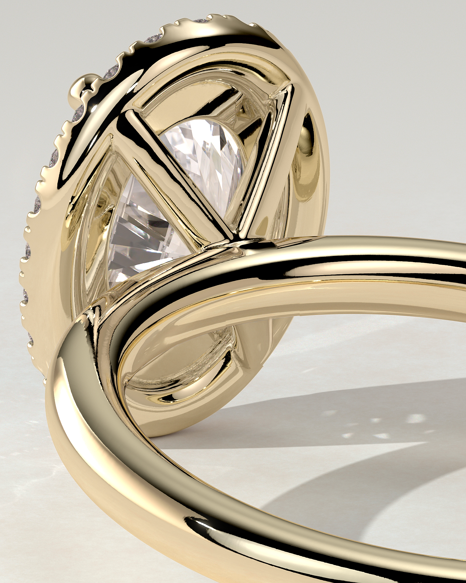 Phoebe Halo Oval Ring