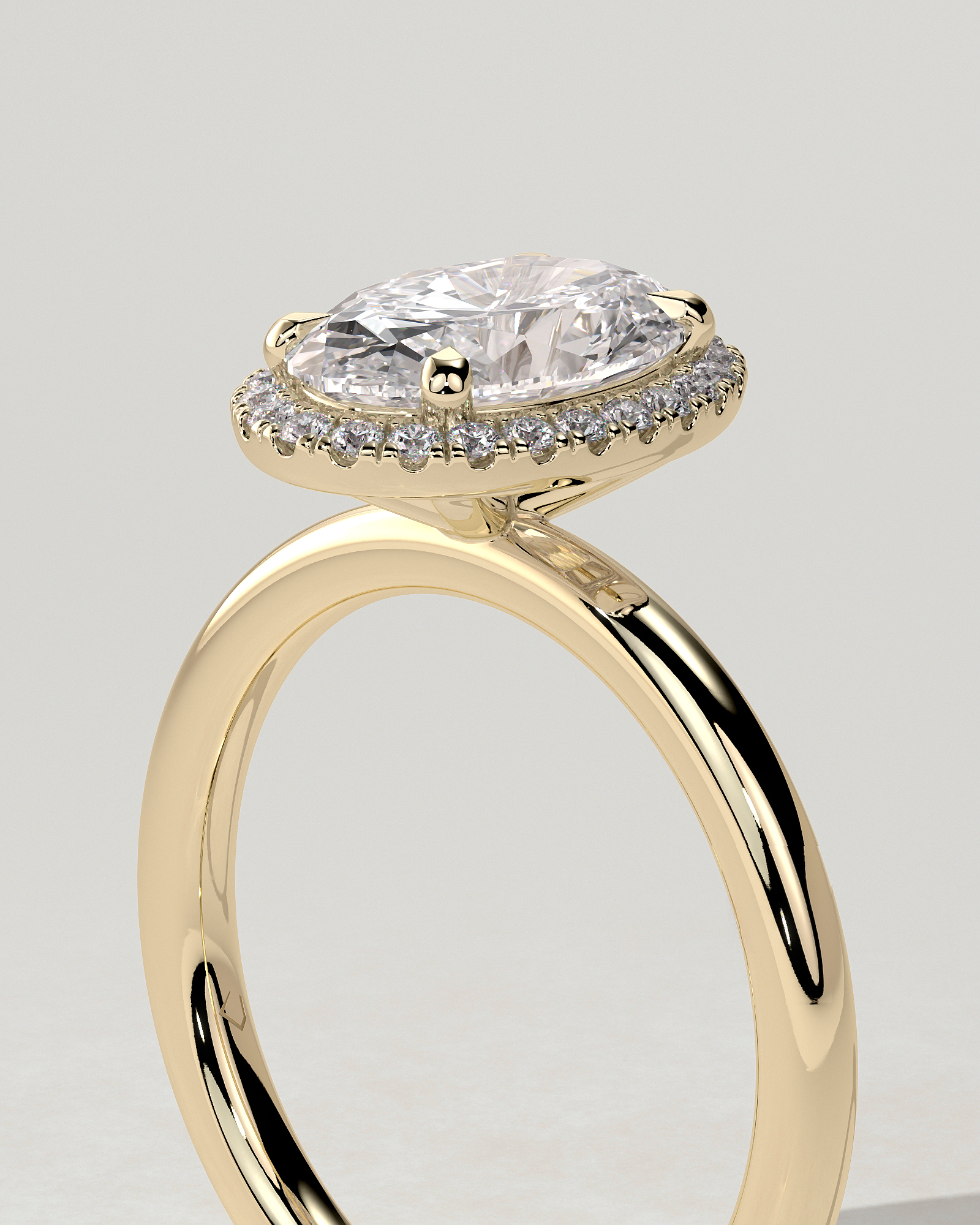 Phoebe Halo Oval Ring