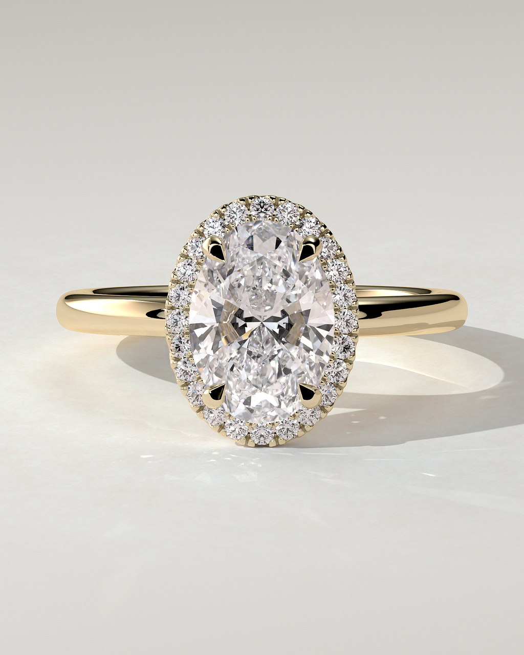 Phoebe Halo Oval Ring