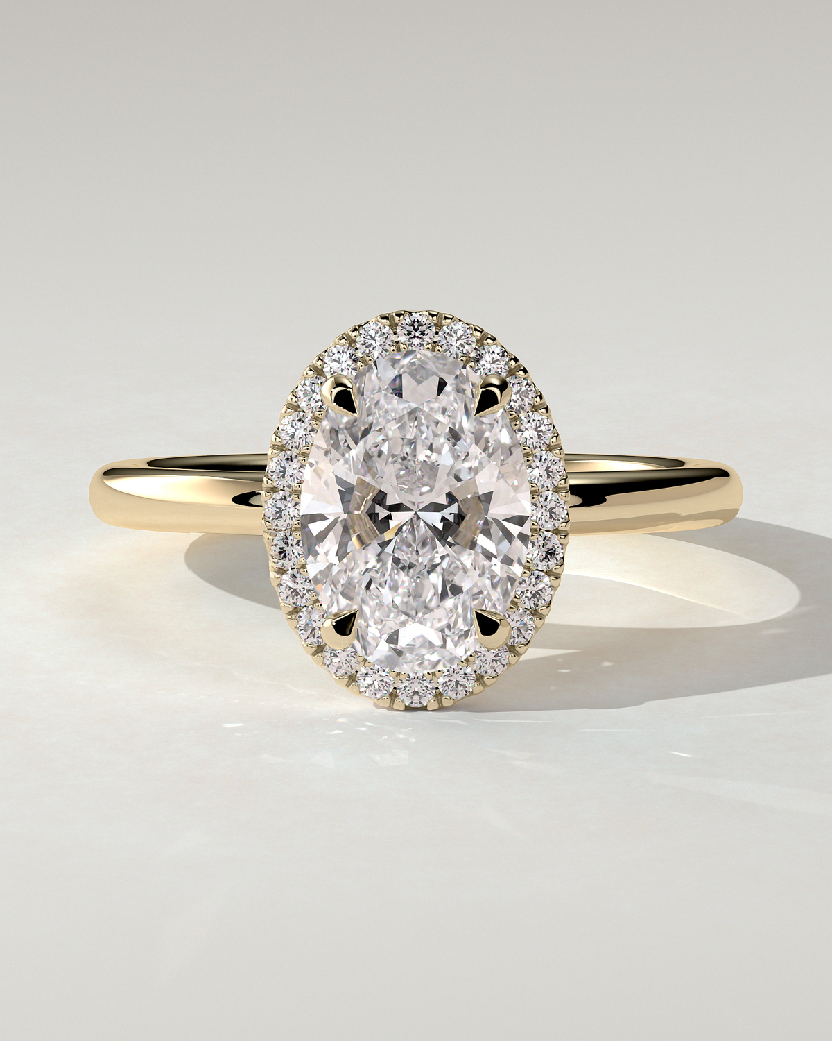 Phoebe Halo Oval Ring