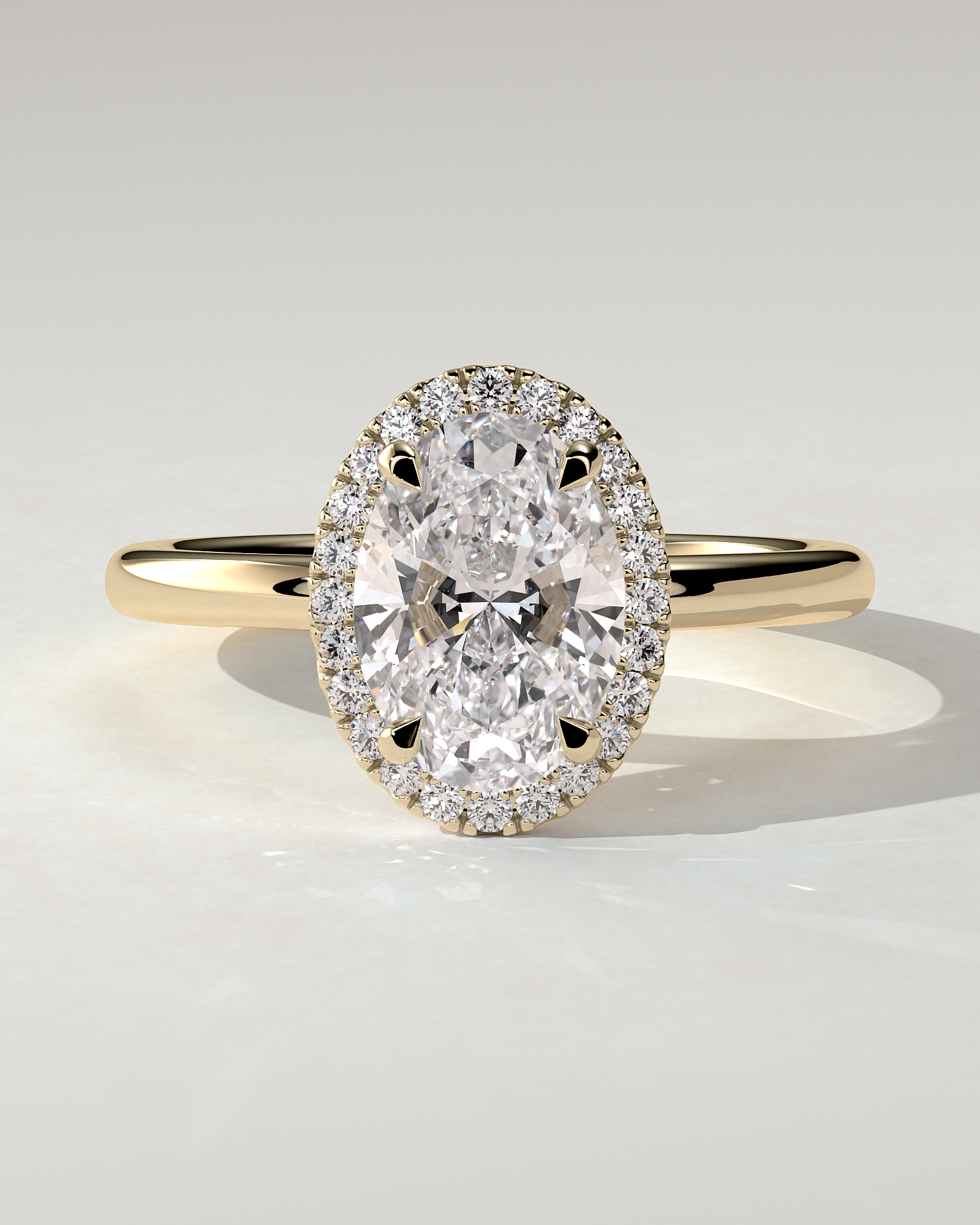 Phoebe Halo Oval Ring