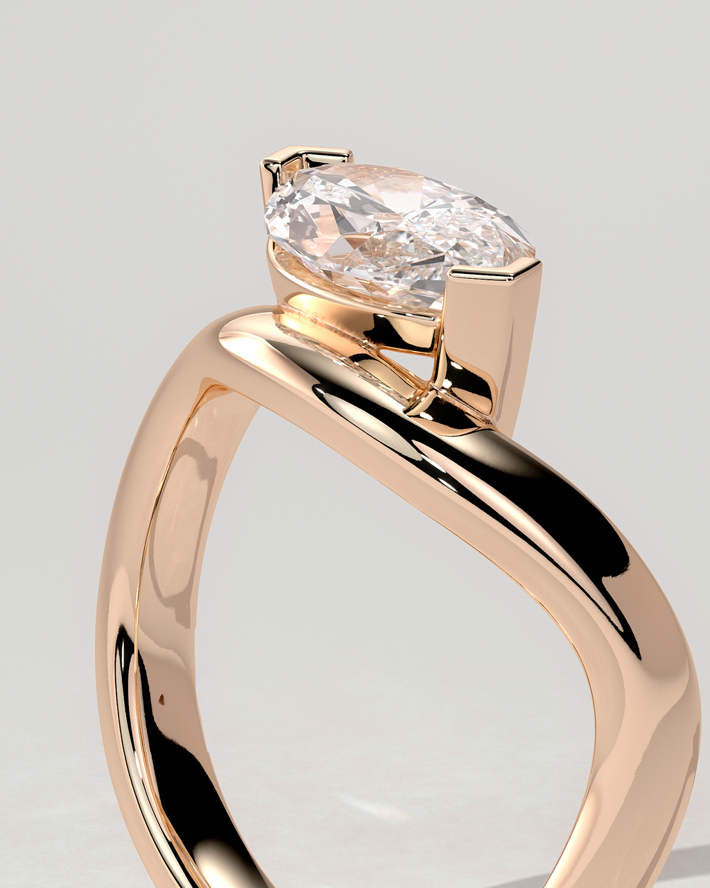 Pia East-West Round Ring