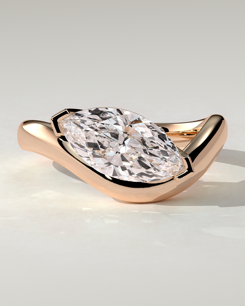 Pia East-West Round Ring