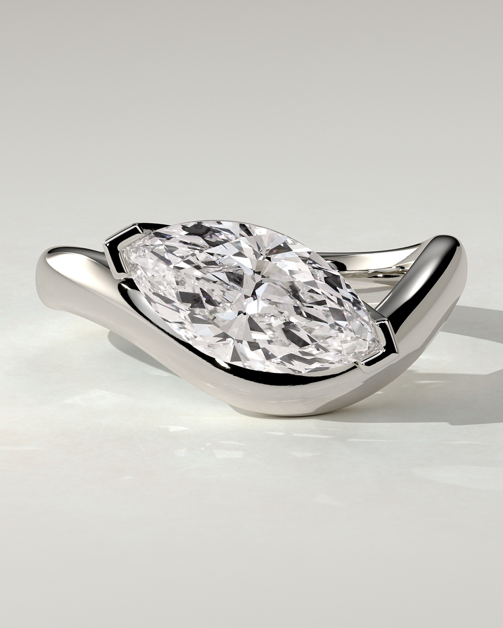 Pia East-West Round Ring