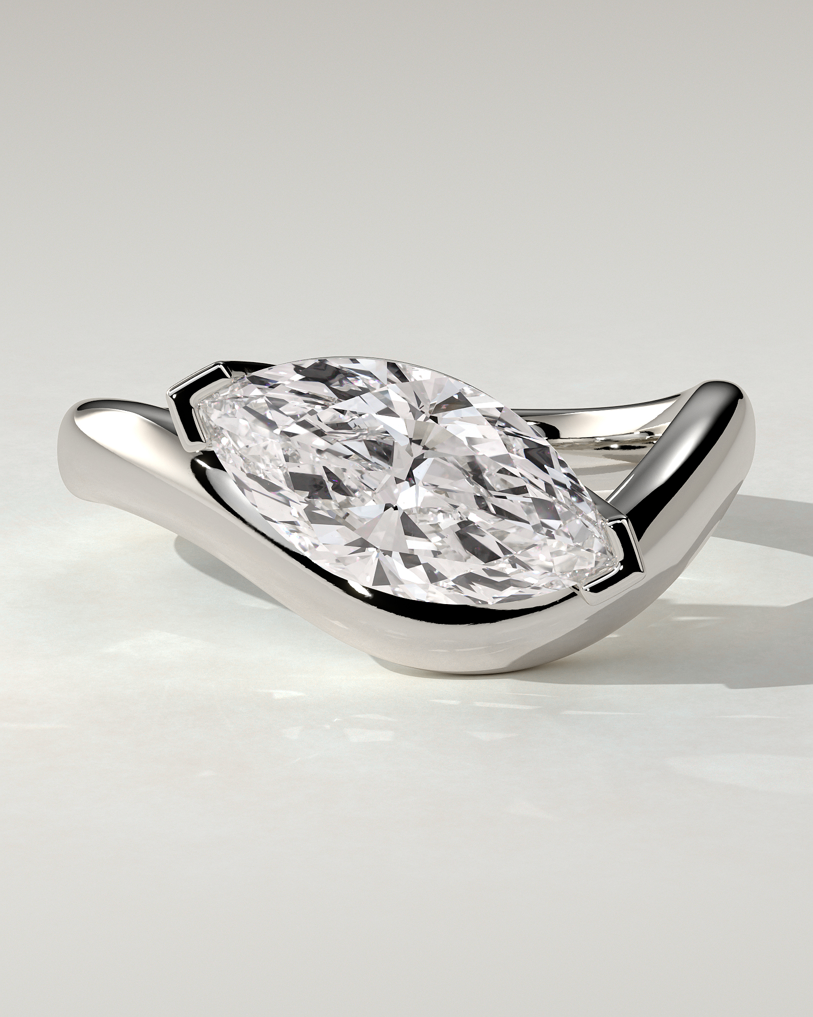Pia East-West Round Ring