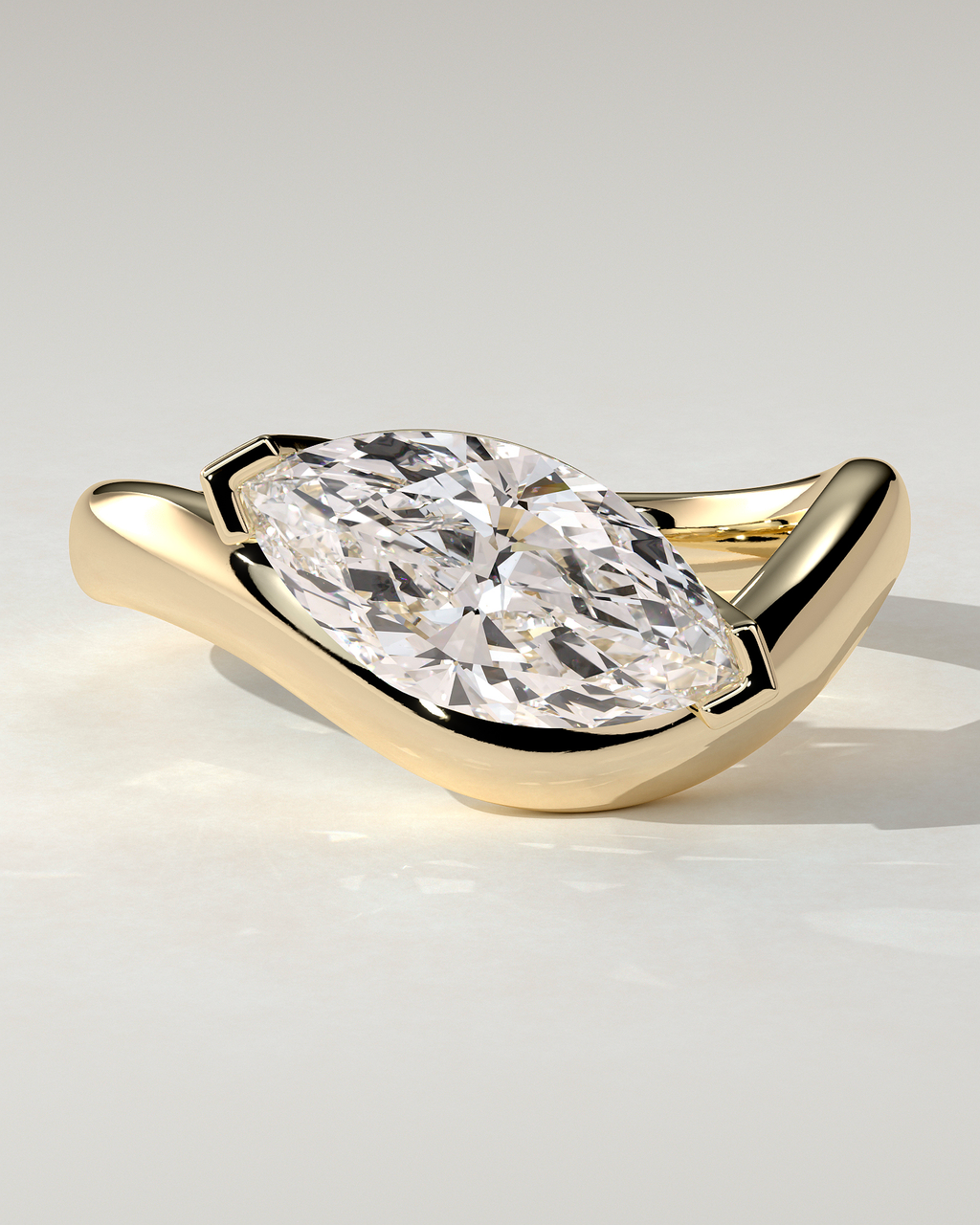 Pia East-West Round Ring