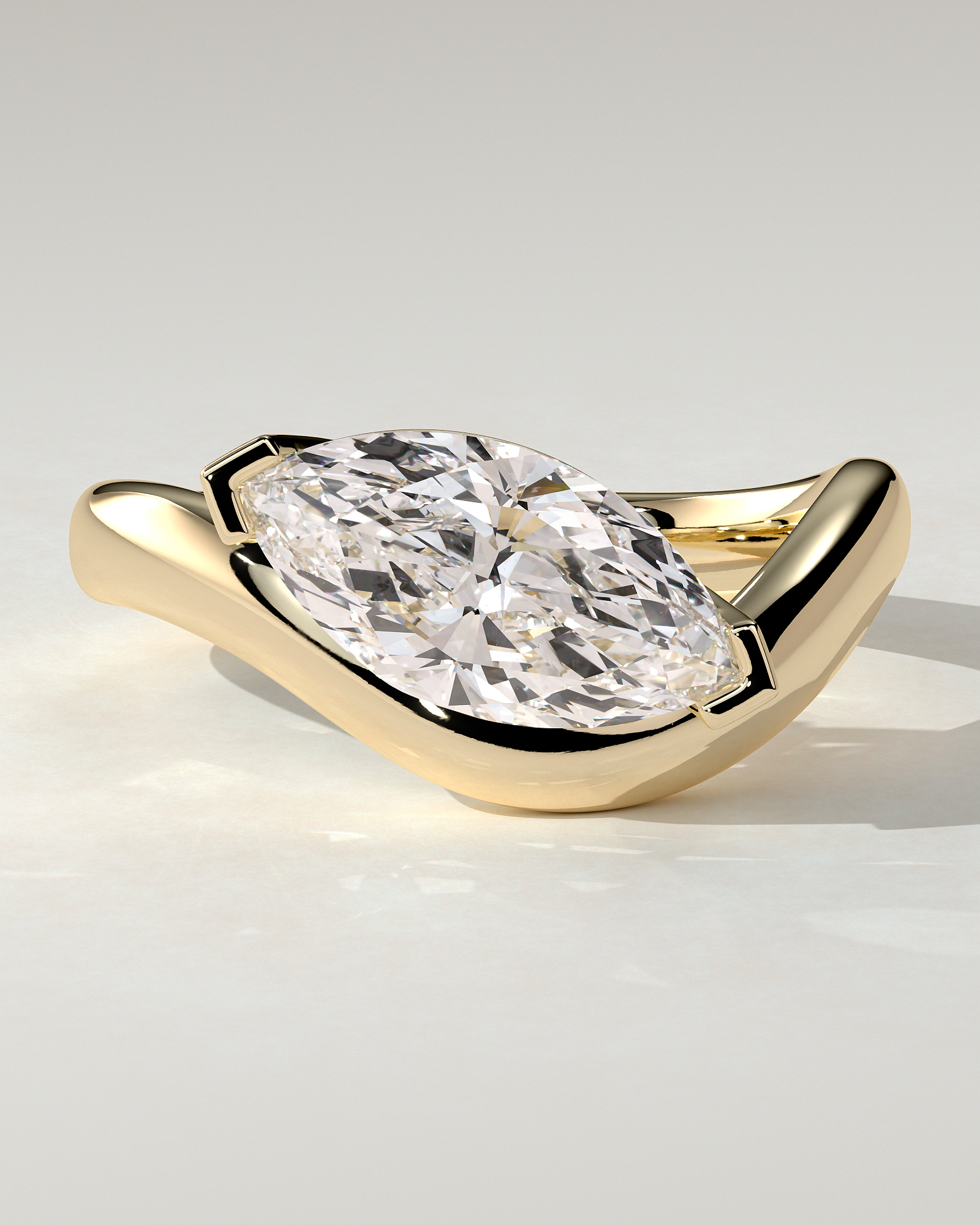 Pia East-West Round Ring