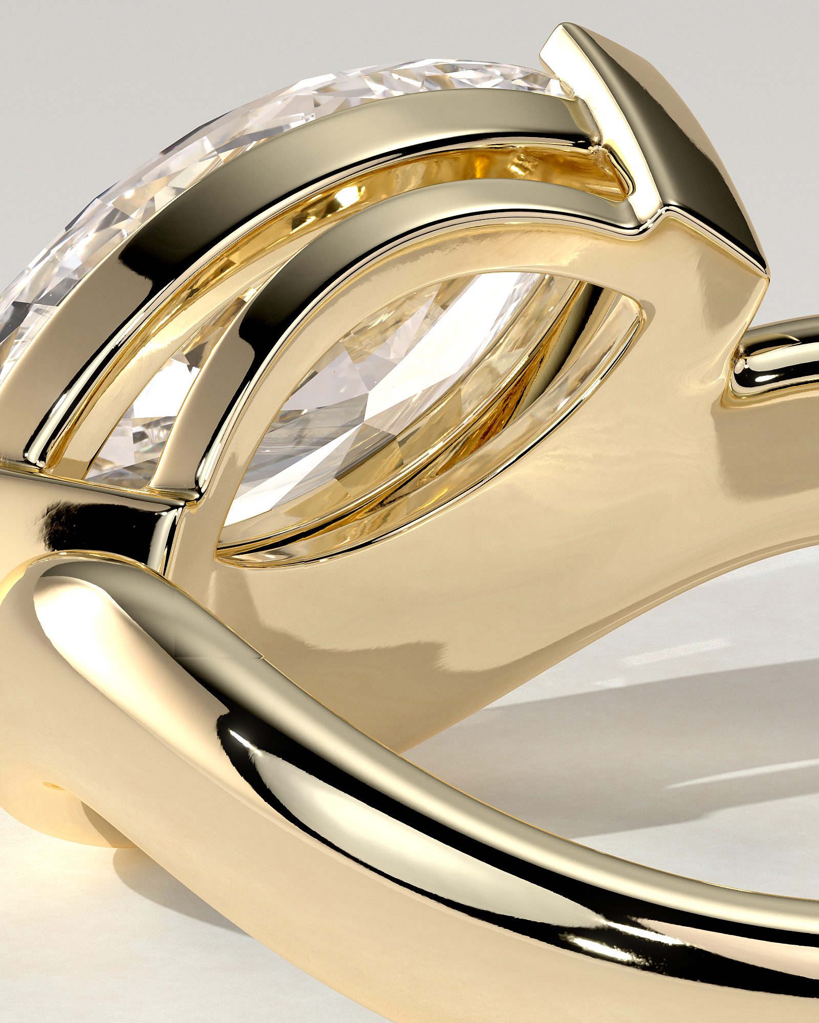 Pia East-West Round Ring