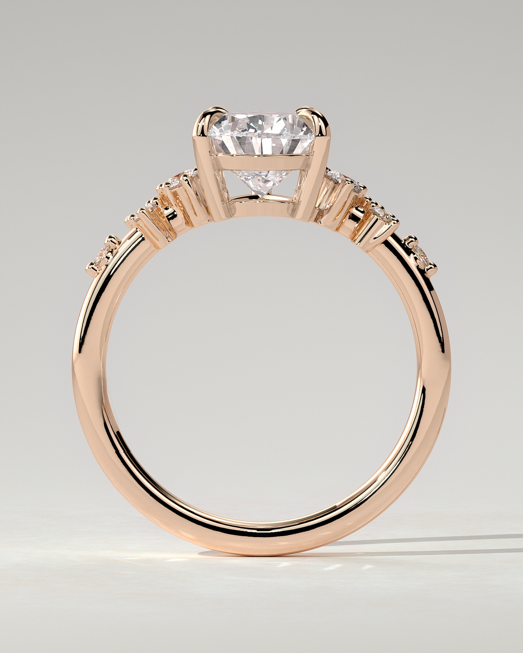 Polly Solitaire Pear Ring