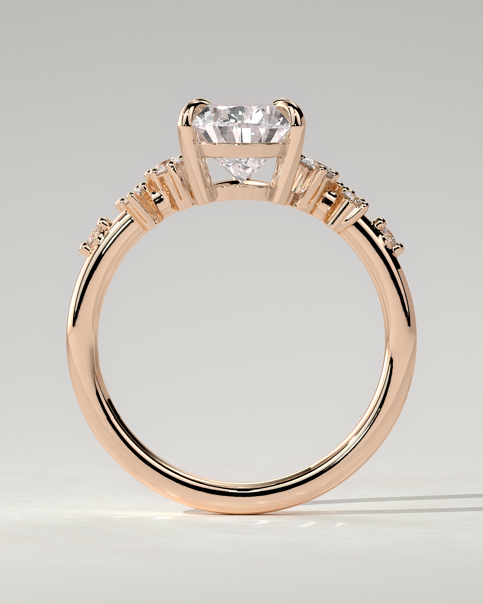 Polly Solitaire Pear Ring