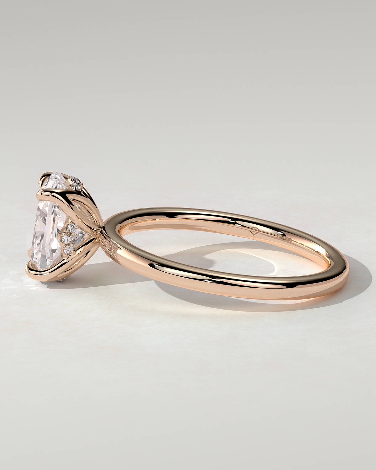 Poppy Solitaire Cushion Ring