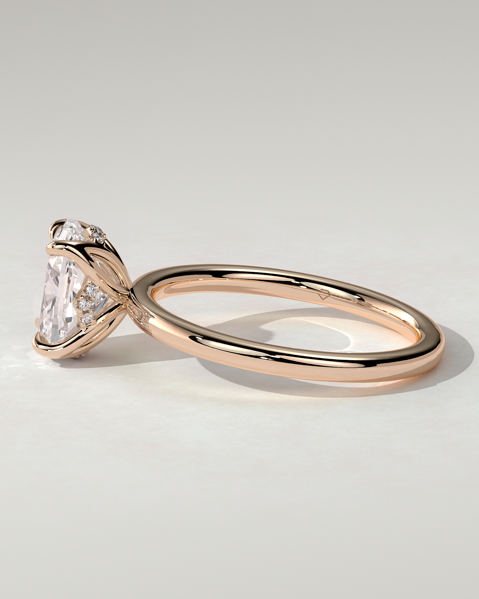 Poppy Solitaire Cushion Ring