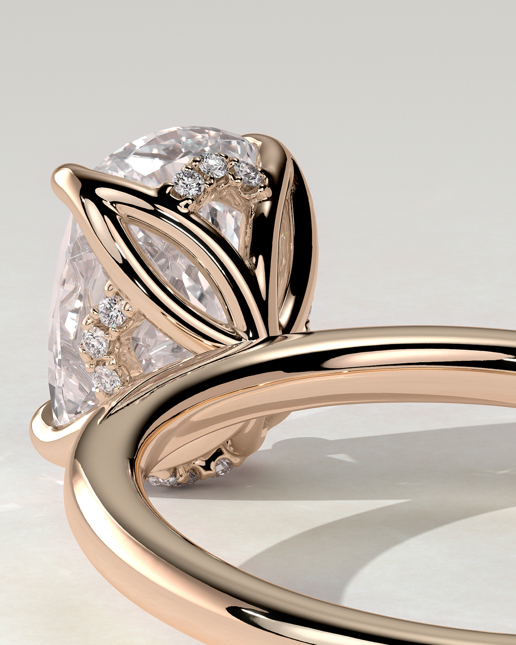 Poppy Solitaire Cushion Ring
