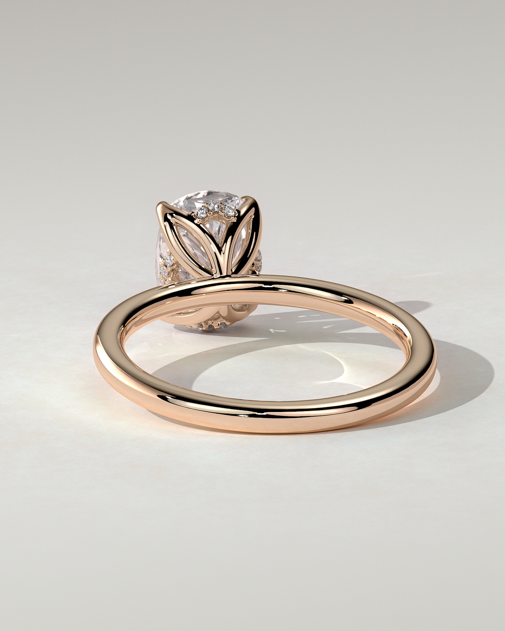 Poppy Solitaire Cushion Ring