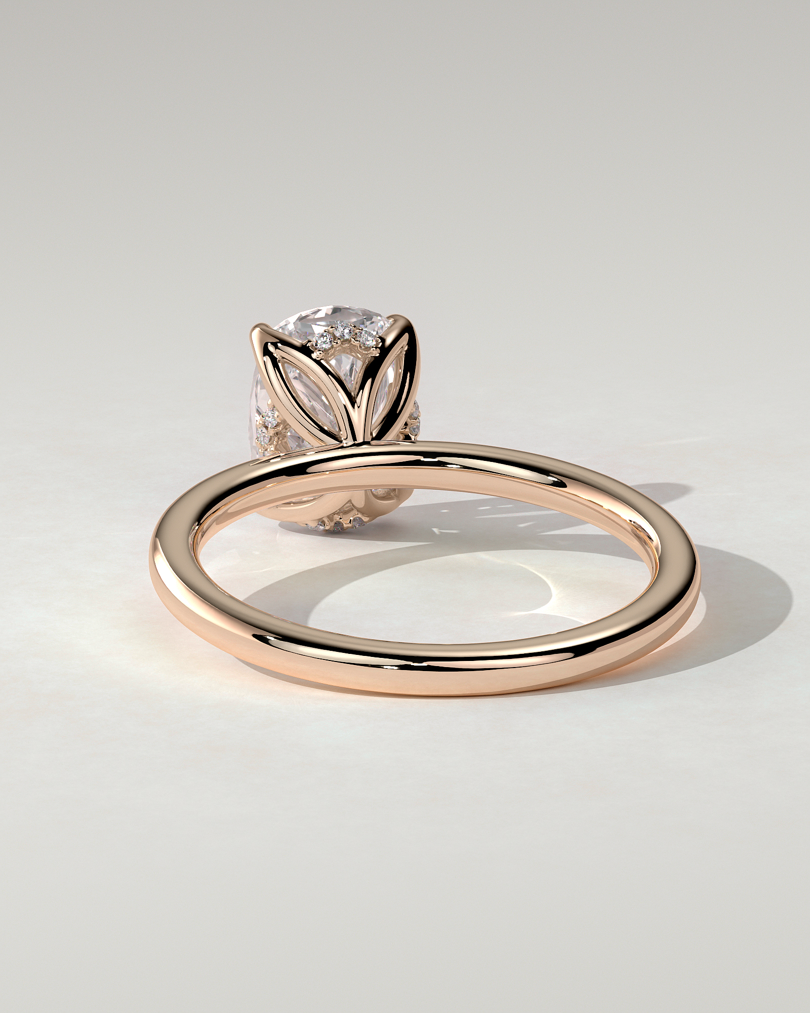Poppy Solitaire Cushion Ring