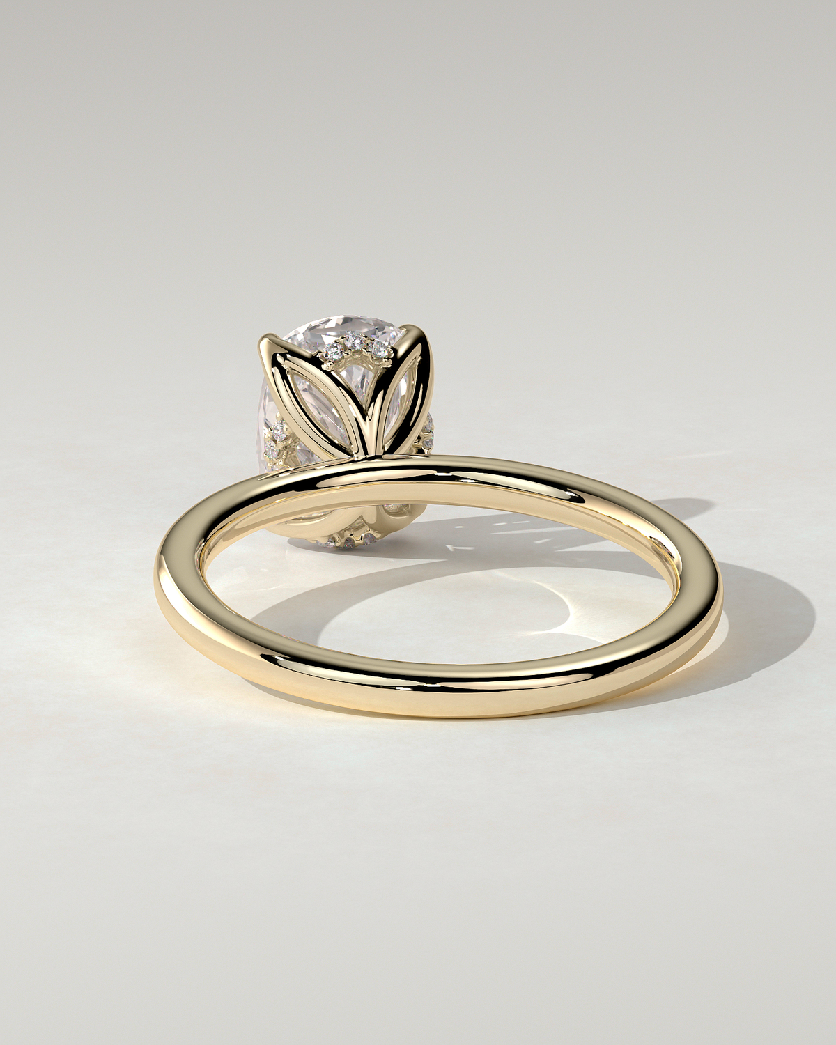 Poppy Solitaire Cushion Ring