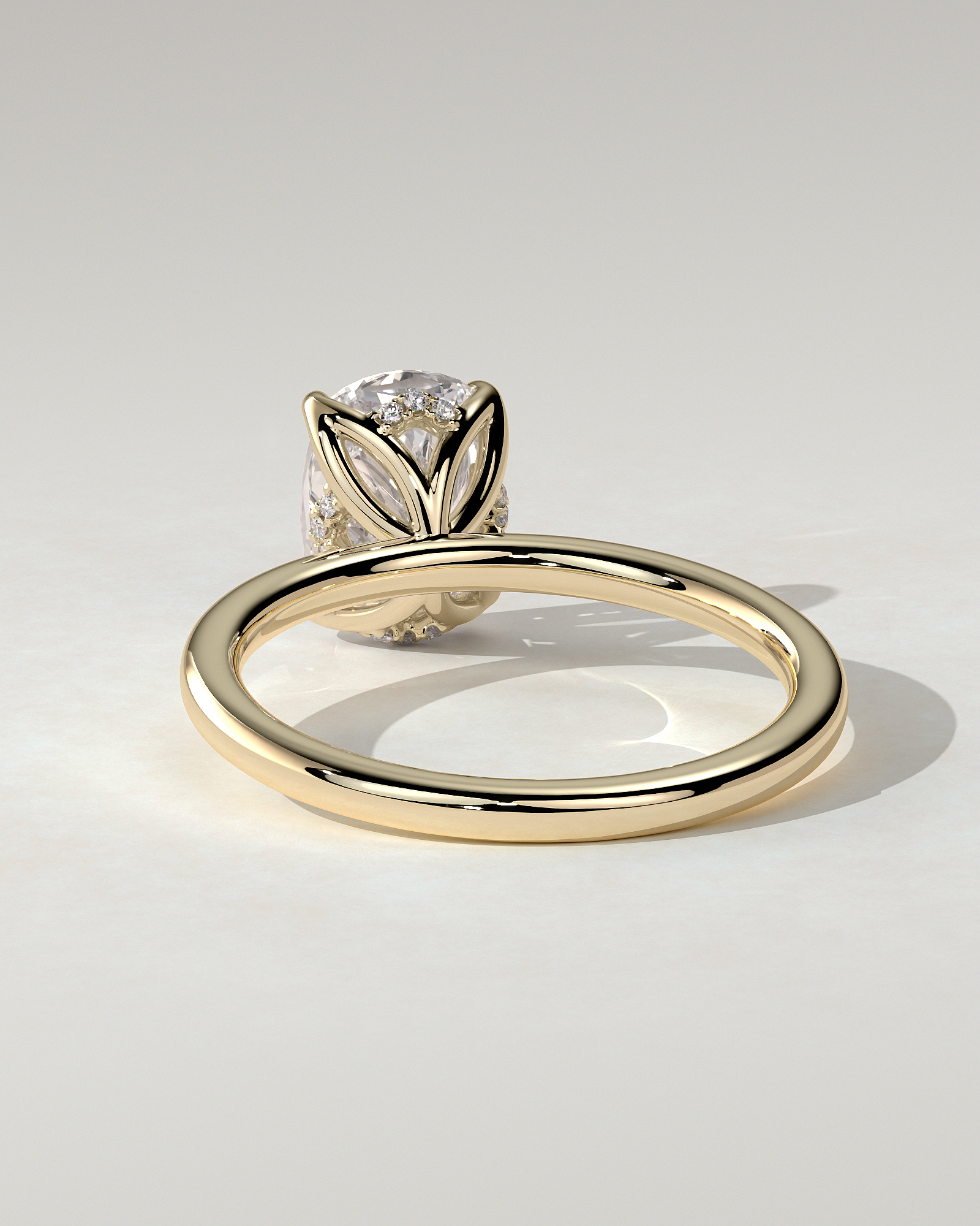Poppy Solitaire Cushion Ring