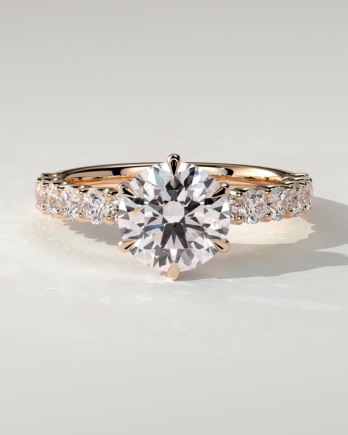 Quinn Solitaire Round Ring