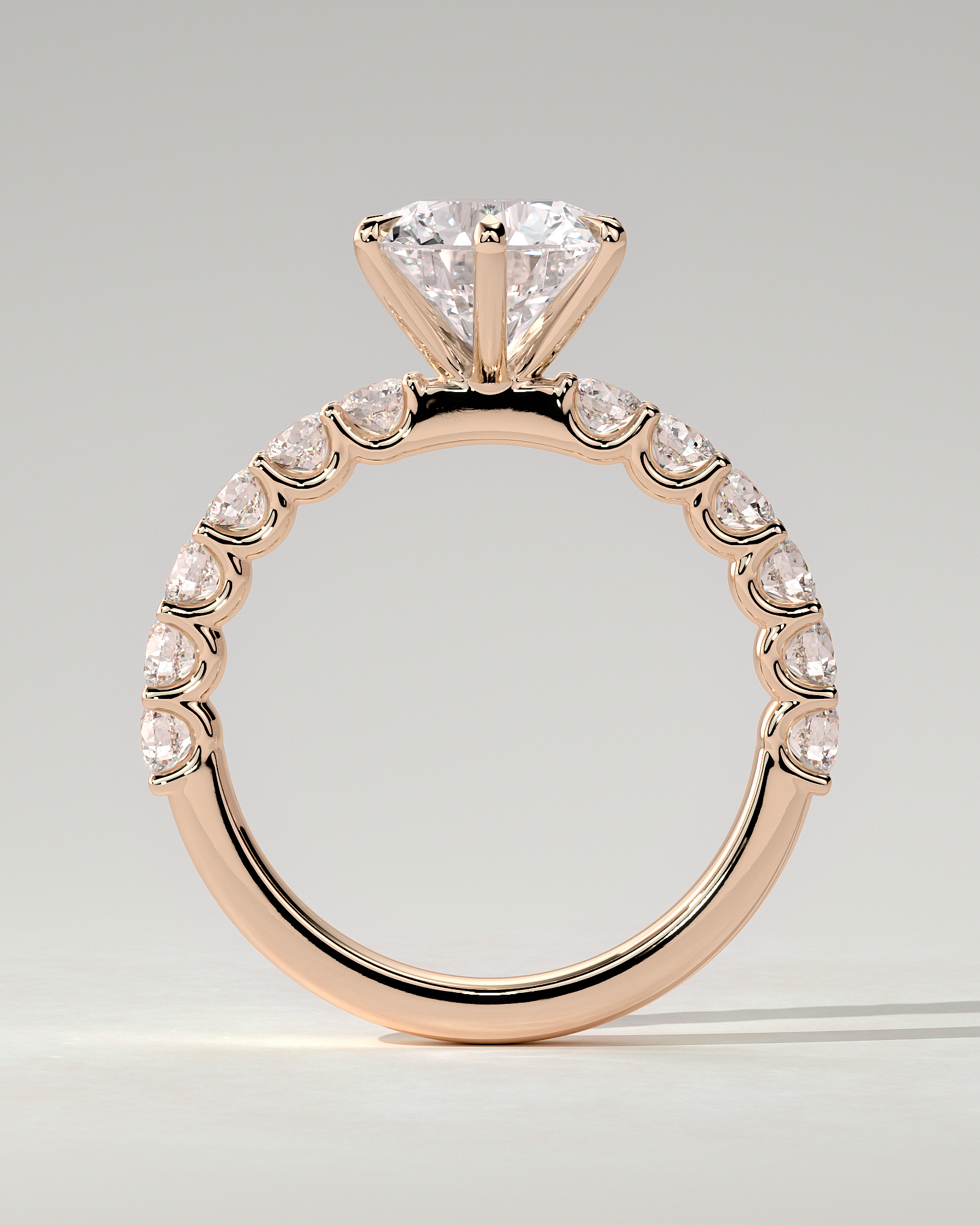 Quinn Solitaire Round Ring
