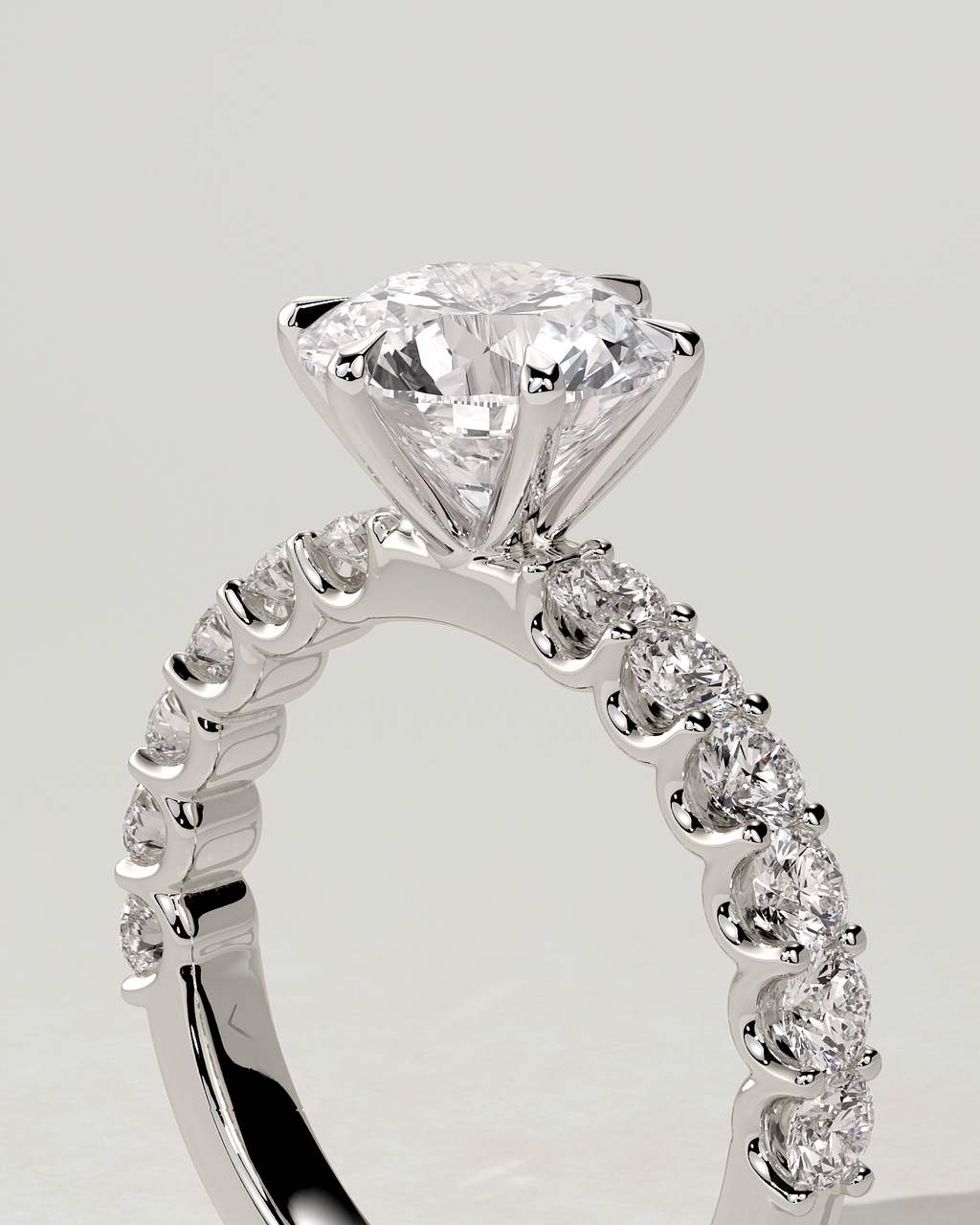 Quinn Solitaire Round Ring
