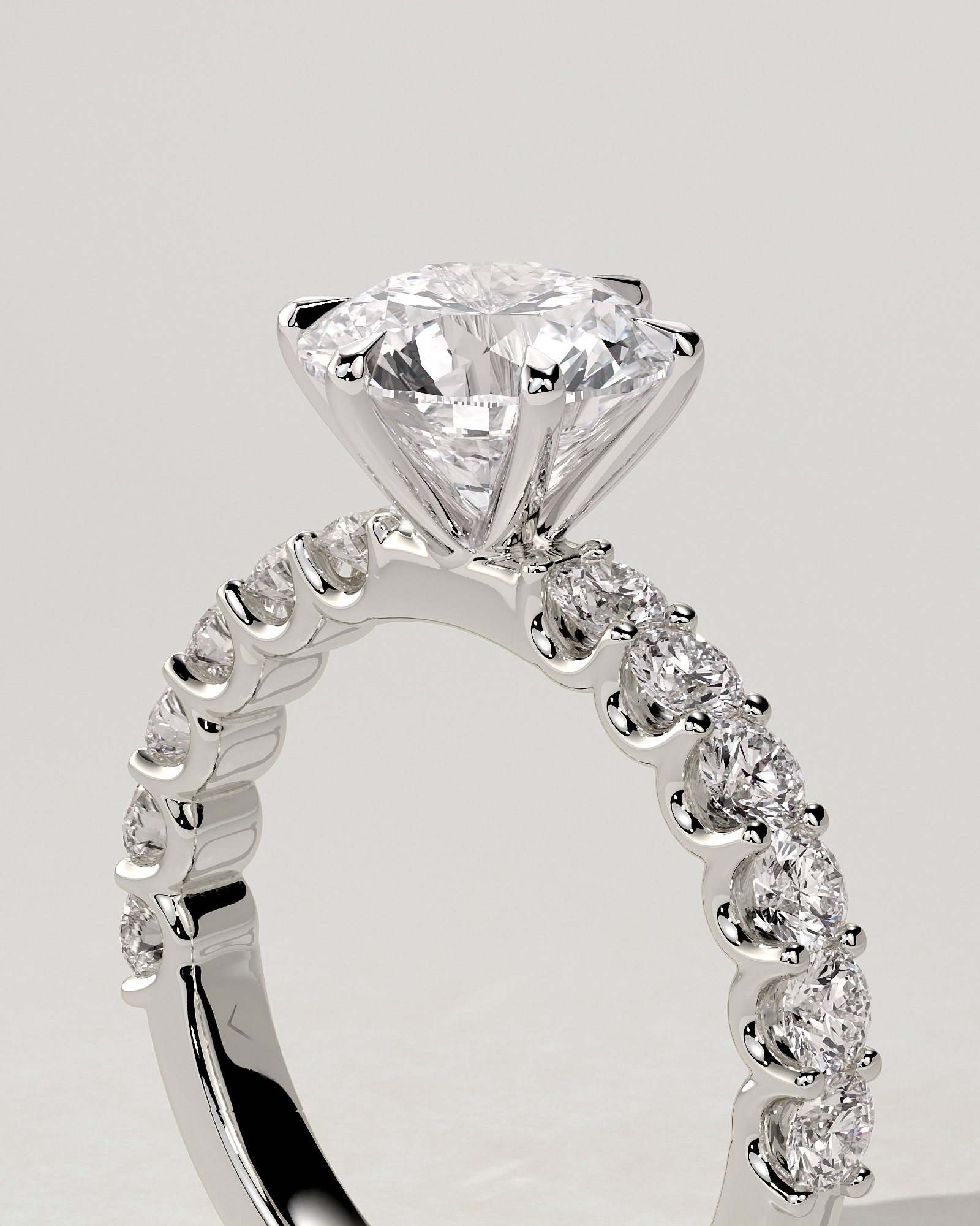 Quinn Solitaire Round Ring