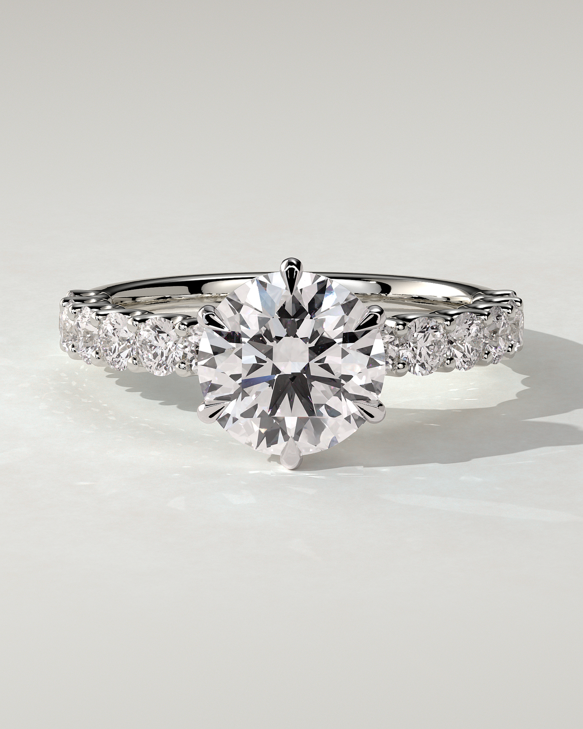 Quinn Solitaire Round Ring