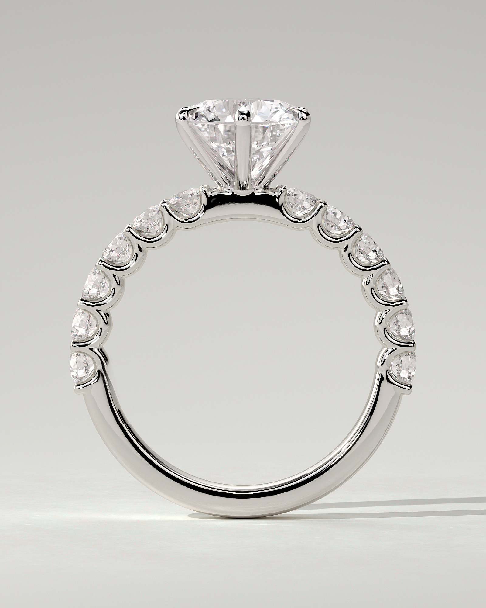 Quinn Solitaire Round Ring