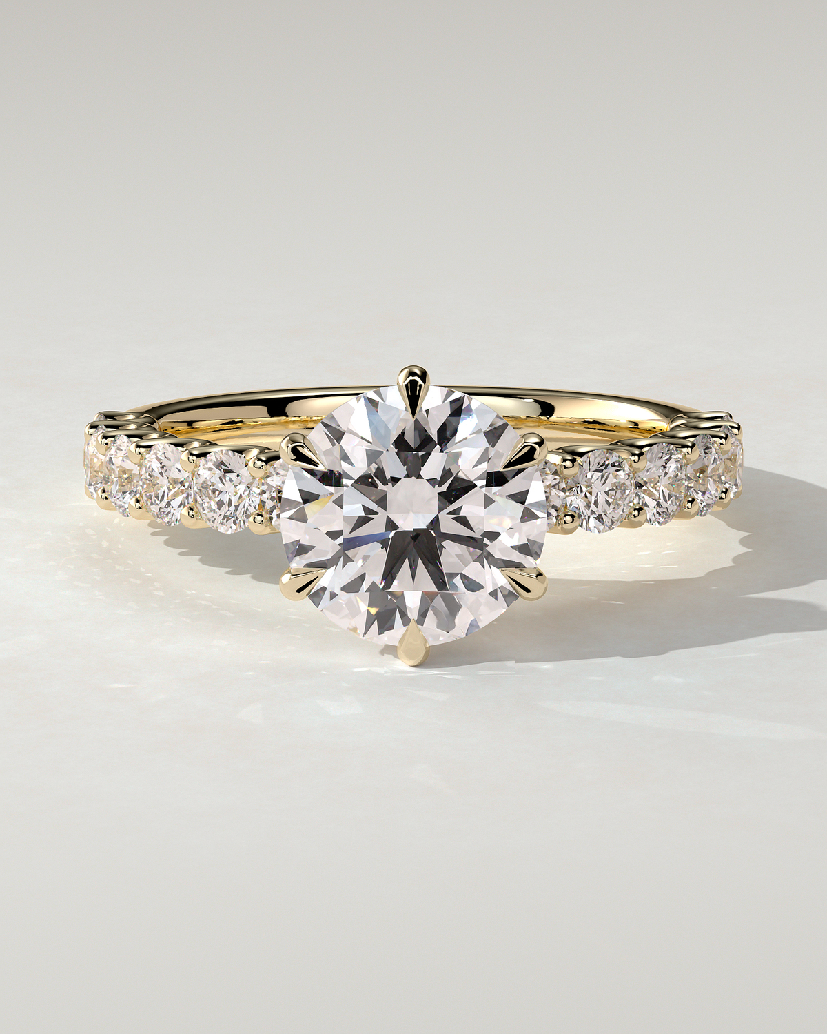 Quinn Solitaire Round Ring